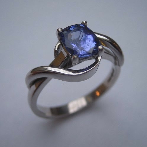 Marry Me Ring Package B: Platinum and Tanzanite ring